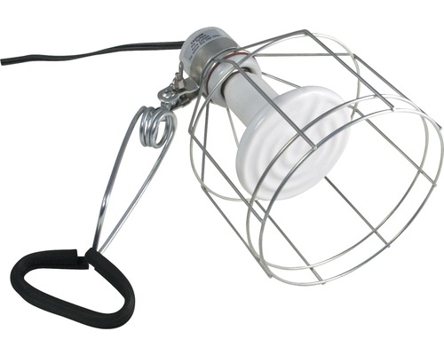 Lampenhalterung ZOO MED Klemmlampe inkl. Schutzgitter max. 150 W Keramik Heizstrahler mit Schutzkorb und Klemme