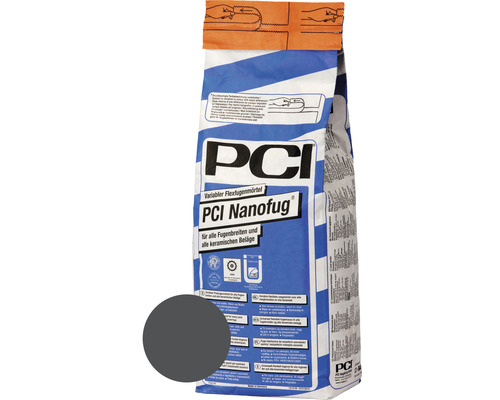 PCI Nanofug® Variabler Flexfugenmörtel für Steingut- und Steinzeugbeläge anthrazit 15 kg