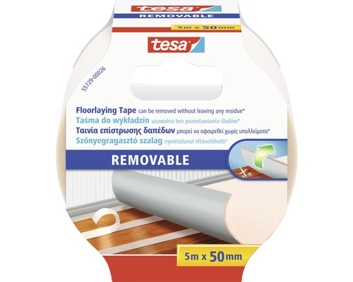 Tesa Teppichklebeband, ablösbar, 5 m x 50 mm