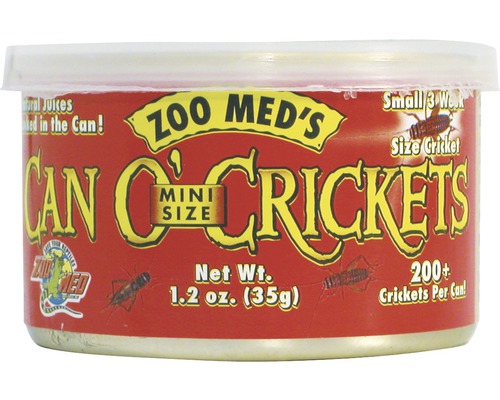 Konservierte Grillen ZOO MED Can O' Crickets Mini Size (200/can) 35 g Konservierte Grillen ZOO MED Can O' Crickets Mini Size (200/can) 35 g