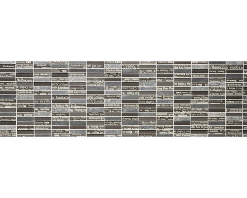 Mosaikfliesen mit Städtenamen Muster