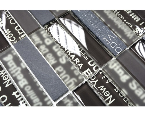 Mosaikfliesen mit Städte- und Schieferdesign