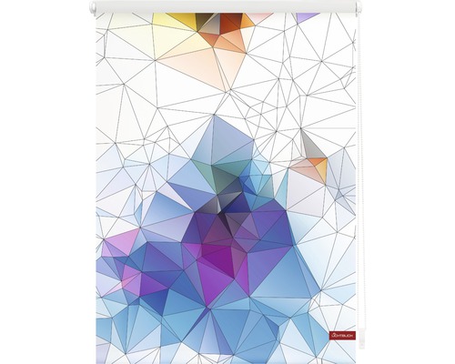 Fensterrollo mit geometrischem Design