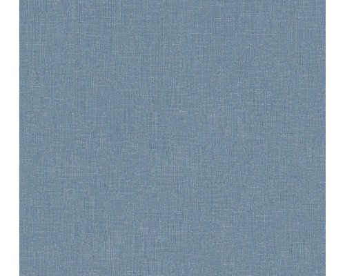 Vliestapete 36925-9 Metropolitan Stories Uni Textil petrol Nahaufnahme einer blauen Textiltapete mit feiner Struktur