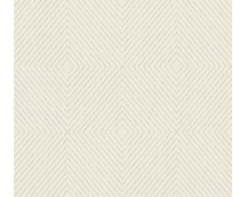 Vliestapete 36926-3 Metropolitan Stories 3D Kachel creme Gemustertes Textil mit geometrischem Rautenmuster