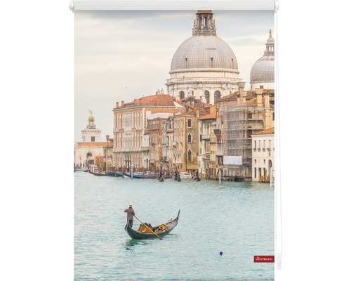 Rollo mit einem Motiv von Venedig mit einer Gondel auf dem Wasser vor alten Gebäuden