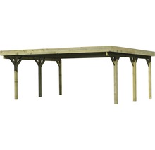 Doppelcarport Karibu Pluwig 1 Variante A 598x480 cm kesseldruckimprägniert