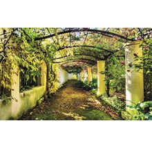 Gartenlaube mit Pflanzen und Säulen