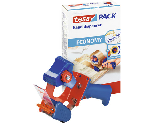 Tesa Pack Handabroller mit Verpackungsklebeband