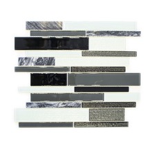 Mosaikfliese aus Glas und Stein