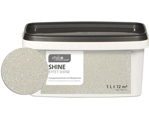 Glitzer-Lasur StyleColor SHINE Glamour silberglimmer 1 l