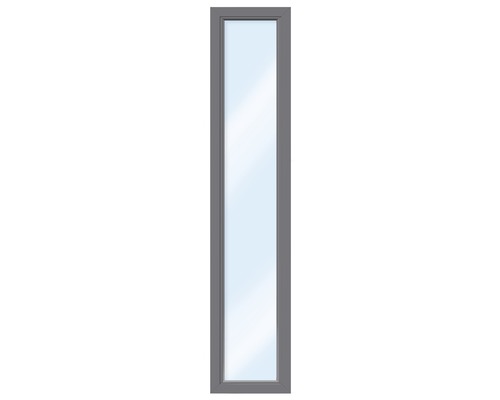 Kunststofffenster Festverglasung ESG ARON Basic weiß/anthrazit 450x1600 mm (nicht öffenbar)