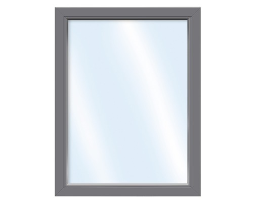 Kunststofffenster Festverglasung ESG ARON Basic weiß/anthrazit 900x1600 mm (nicht öffenbar)