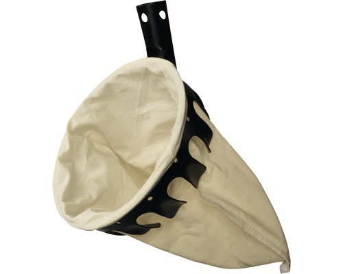 Auffangsack aus Stoff mit Halterung