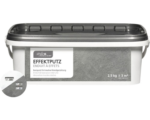 Effektputz StyleColor Basisputz weiß 2,5 kg
