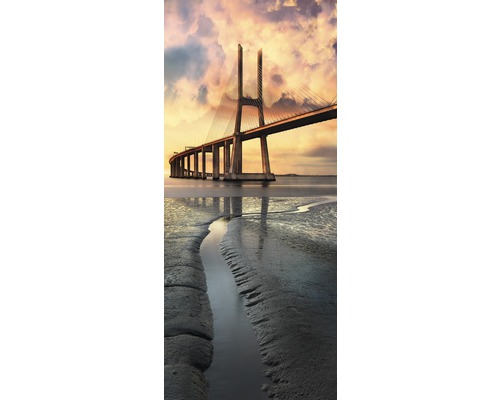 Fototapete Vinyl 3144 SKT Türtapete selbstklebend Brücke über Meer 1-tlg. 91 x 211 cm