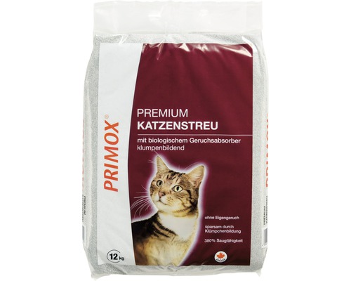 Katzenstreu PRIMOX Premium mit Geruchsabsorber 12 kg