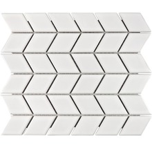 Keramikmosaik DS W02W 26,6x30,75 cm weiß