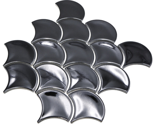 Mosaikfliesen in Fächerform