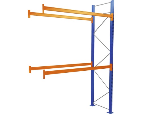 Palettenregal Anbauregal mit 3 Ebenen 1 Feld 270 cm für Paletten bis 730 kg Tragkraft 5870 kg