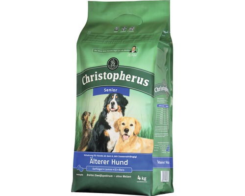 Hundefutter trocken, Allco Christopherus Älterer Hund 4 kg Christopherus Senior Trockenfutter für ältere Hunde, 4 Kilogramm