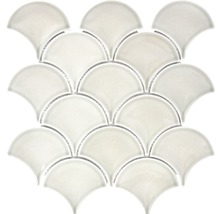 Fächerförmiges Mosaik aus Keramik