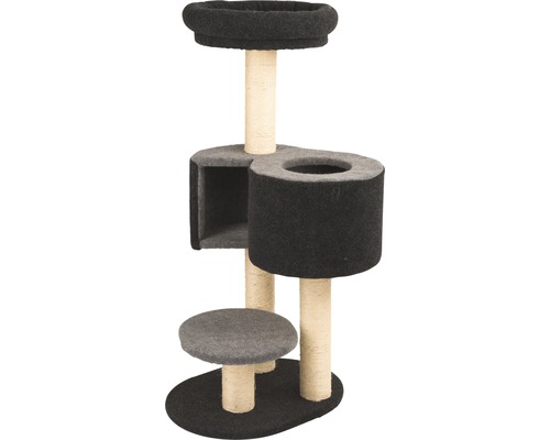 Katzenkratzbaum mit Plattformen, Höhle und Sisalstämmen