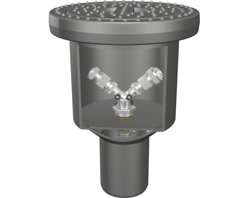 Brunnenverteiler mit mehreren Anschlüssen für Wasserspiele