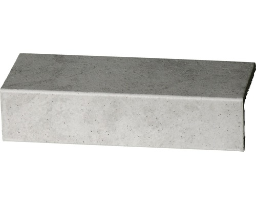 Steinzeug Längsschenkel Capra hellgrau 24,5 x 10,5 x 5 x 0,8 cm Beton Bordstein