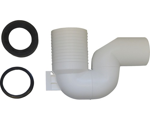Siphon aus Kunststoff mit Dichtungsringen