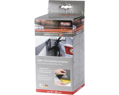 Softy-Car® Autotürschutzleiste anthrazit-grau 20x200 cm Verpackung einer selbstklebenden Autotürschutzleiste mit den Maßen circa 20 mal 200 Zentimeter