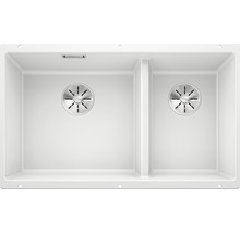 Spüle Blanco SUBLINE 430/270-U 755 x 460 mm weiß 523155 1 Spülbecken Ohne Tropffläche Becken rechts
