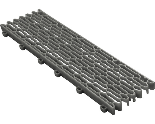 Graue Kunststoffmatte mit Gitterstruktur