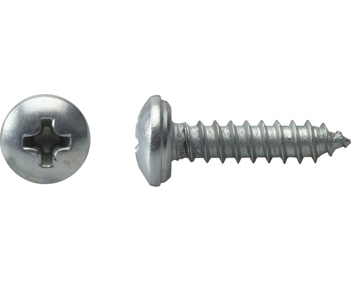 Blechschraube m. Halbrundkopf 4,8x16 mm verzinkt, 1000 Stück Linsenkopf Blechschraube mit Kreuzschlitz