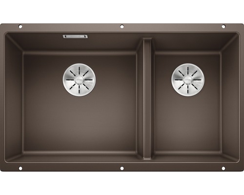 Spüle Blanco SUBLINE 430/270-U 755 x 460 mm cafe 523160 1 Spülbecken Ohne Tropffläche Becken rechts Spüle Blanco SUBLINE 430/270-U 755 x 460 mm cafe 523160 1 Spülbecken Ohne Tropffläche Becken rechts