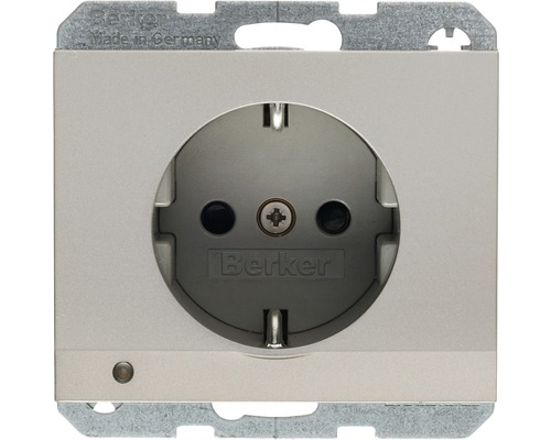 Berker 41097004 Steckdose mit LED-Orientierungslicht K5 edelstahl