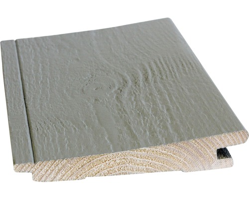 Fassadenprofil Fichte "A" endbehandelt grau 4450 x 145 x 26 mm Holzpaneel mit Nut- und Federverbindung