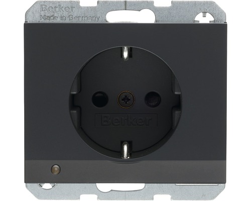 Berker 41097006 Steckdose mit LED-Orientierungslicht K1 anthrazit