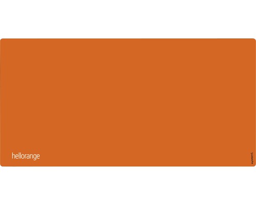 Badrückwand mySPOTTI aqua hellorange 90x45 cm Hellorangefarbene Unterlage