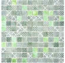 Glasmosaik Patch 60 31,5x31,5 cm grün-thumb-2