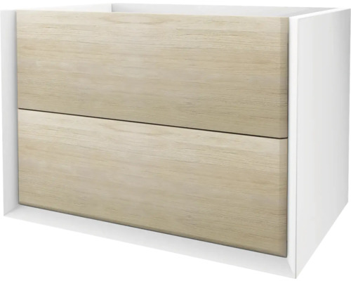 Waschtischunterschrank Baden Haus Bellagio BxHxT 70 x 51 cm x 46 cm Frontfarbe eiche hell holz-optik holzdekor