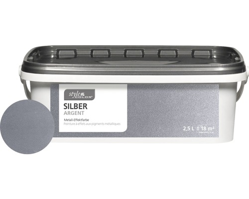 Wandfarbe StyleColor silber 2,5 l Wandfarbe StyleColor silber 2,5 l
