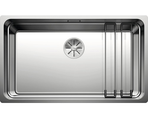 Edelstahlspüle mit Abtropfgestell