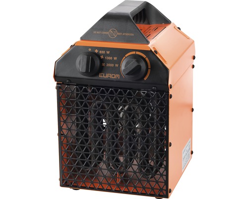 Heizlüfter EUROM EK Delta 2000 2000 W Elektrischer Heizlüfter mit einstellbarer Leistung und Schutzgitter