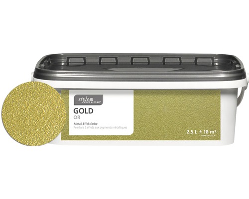Wandfarbe StyleColor gold 2,5 l Wandfarbe StyleColor gold 2,5 l