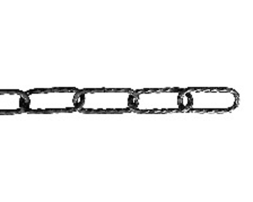Zierkette Pösamo Ø 3,4 mm Stahl feuerverzinkt, gedreht, gerade Form, Meterware Kette aus Metall