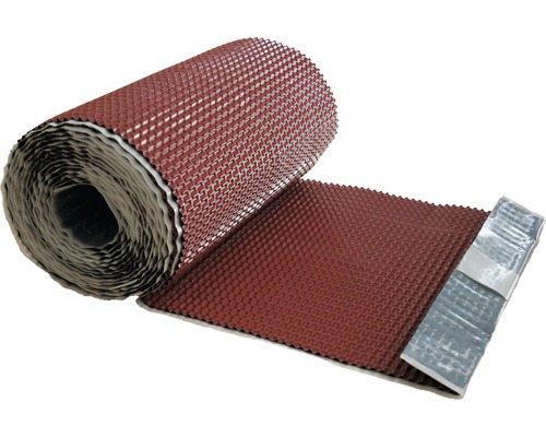 Wand- und Kaminanschlussrolle Aluminium oxidrot 5 m x 320 mm Rolle Dachpappe mit Oberflächenstruktur