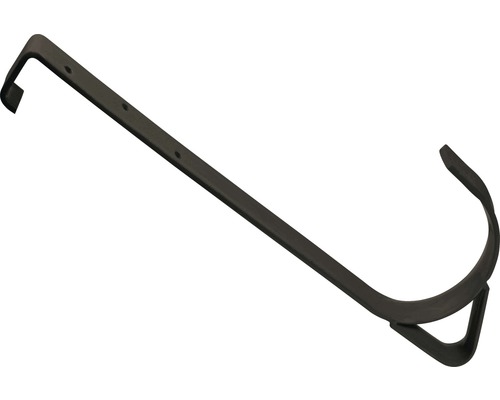Sicherungsdachhaken verzinkter Stahl schwarz zum einhängen 30 mm Ø 130 mm Pack = 2 St