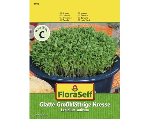 Kresse ‘Glatt‘ FloraSelf samenfestes Saatgut Kräutersamen