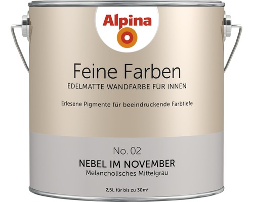 Alpina Feine Farben konservierungsmittelfrei Nebel im November 2,5 L-0